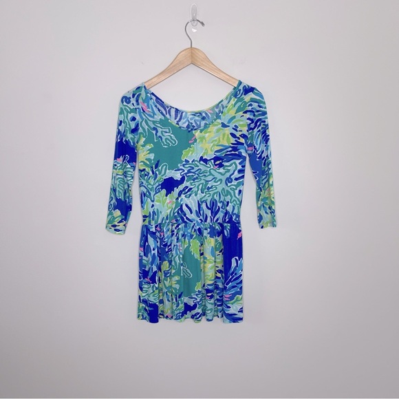 LILLY PULITZER LYNN GIRLS T SHIRT DRESS WADE AND SEA Size XL back to school - Picture 10 of 11